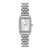 21mm Rectangle White & Silver Bracelet Watch