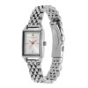 21mm Rectangle White & Silver Bracelet Watch - Image 2