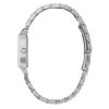 21mm Rectangle White & Silver Bracelet Watch - Image 4