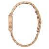 21mm Rectangle White & Carnation Gold Bracelet Watch - Image 4