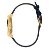 35mm Nova Slim Gold & Sapphire Blue Leather Strap Watch - Image 4