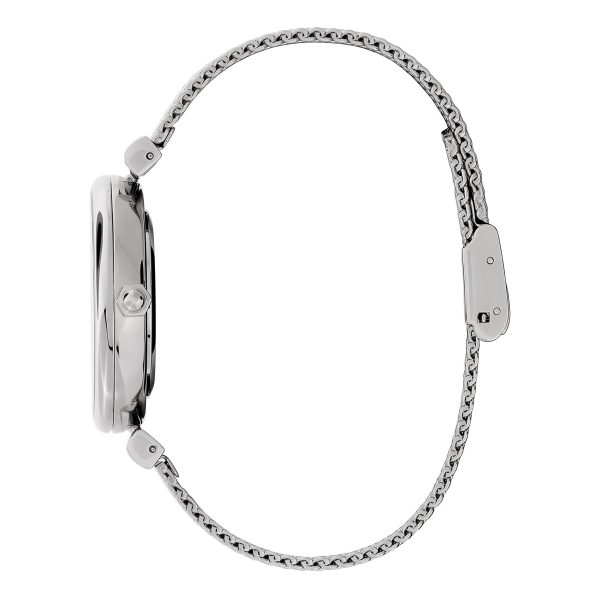 36mm Minima Bee T-Bar Blush & Silver Mesh Watch - Image 4