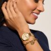 36mm Minima Bee T-Bar Gold Mesh Watch - Image 6