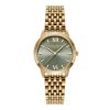 32mm Swirl Sage Green & Gold Bracelet Watch