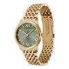 32mm Swirl Sage Green & Gold Bracelet Watch - Image 2