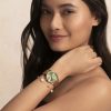 32mm Swirl Sage Green & Gold Bracelet Watch - Image 6