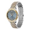32mm Swirl Chalk Blue & Two Tone Bracelet Watch - Image 2