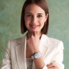 36mm Lustre Multi-Function Light Grey & Silver Bracelet Watch - Image 6