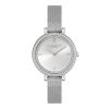 30mm Vintage Bead Silver Mesh Watch