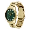 38mm Radiate Forest Green & Gold Bracelet Watch - Image 2