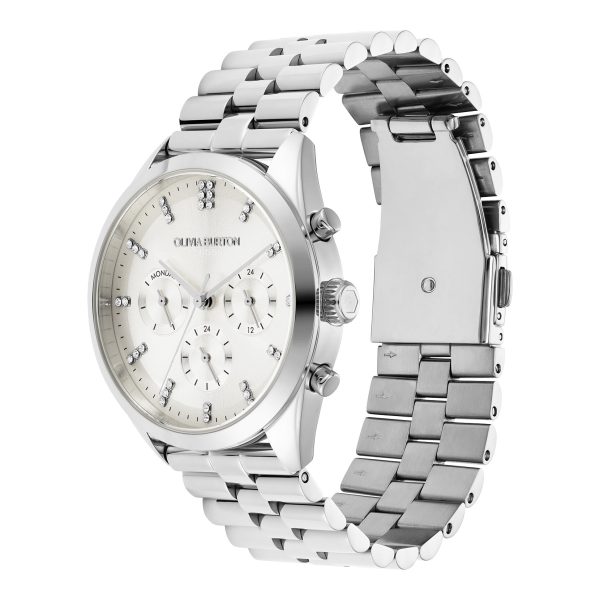 38mm City Classic Multifunction Silver Bracelet Watch - Image 2