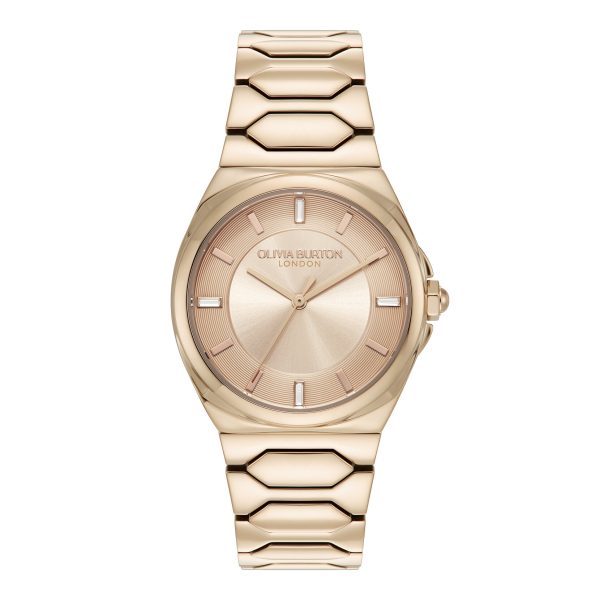 34mm Lustre Carnation & Rose Gold Bracelet Watch