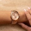 34mm Lustre Carnation & Rose Gold Bracelet Watch - Image 3