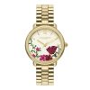 36mm Vintage Floral Gold Bracelet Watch