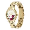 36mm Vintage Floral Gold Bracelet Watch - Image 2