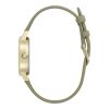 30mm Illustrated Florals Gold & Sage Green Leather Strap Watch - Image 4