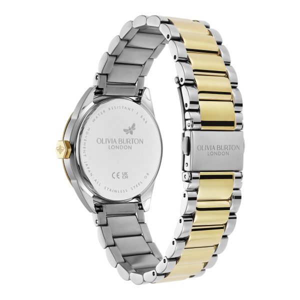 34mm Geo White & Two Tone Bracelet Watch - Image 5