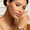 20mm Mini Grosvenor Ivory & Gold Bracelet Watch - Image 6
