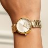 32mm Dimension T-Bar Ivory & Gold Bracelet Watch - Image 3