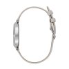 32mm Dimension T-Bar Silver & Earl Grey Leather Strap Watch - Image 4