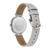 32mm Dimension T-Bar Silver & Earl Grey Leather Strap Watch - Image 5