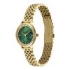 28mm Honeycomb Ultra Slim Forest Green & Gold Bracelet Watch - Image 2