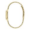 28mm Honeycomb Ultra Slim Forest Green & Gold Bracelet Watch - Image 4