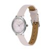 28mm Honeycomb Ultra Slim Silver & Primrose Leather Strap Watch - Image 2