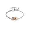 Entwine Silver & Rose Gold Bracelet - Image 2