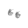 Entwine Silver Hoop Earrings - Image 2