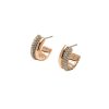 Entwine Rose Gold Hoop Earrings - Image 2
