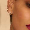 Entwine Rose Gold Hoop Earrings - Image 3