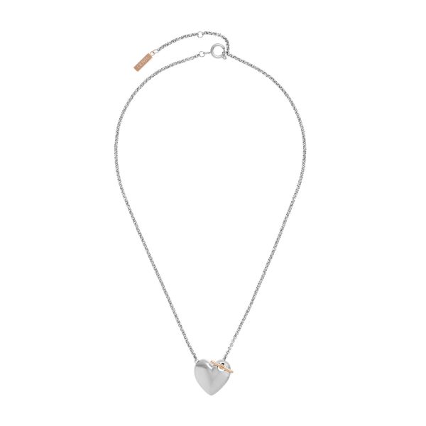 Knot Heart Silver Necklace - Image 2