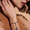 Knot Heart Silver Bracelet - Image 3