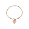 Knot Heart Rose Gold Bracelet
