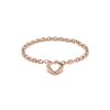 Knot Heart Rose Gold Bracelet - Image 2