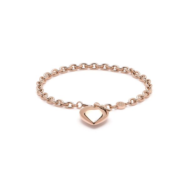 Knot Heart Rose Gold Bracelet - Image 2