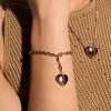 Knot Heart Rose Gold Bracelet - Image 3