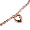 Knot Heart Rose Gold Bracelet - Image 4