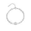 Illusion Silver Stacking Bracelet