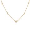 Pearl Cluster Gold Necklace