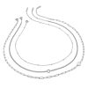 Illusion Silver Stacking Necklace Set