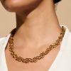 Honeycomb Gold Link Necklace - Image 3