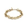 Honeycomb Gold Link Bracelet - Image 2