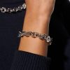Honeycomb Silver Link Bracelet - Image 3