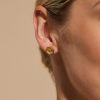 Minima Bee Gold Stud Earrings - Image 3