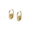 Minima Bee Gold Hoop Earrings - Image 2