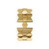 Honeycomb Gold Plated Cuff Bracelet