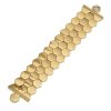 Honeycomb Gold Plated Cuff Bracelet - Image 4