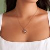 Celestial Sun Rose Gold Plated Pendant Necklace - Image 3